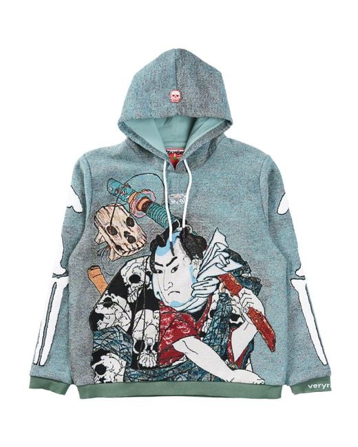 VERYRARE Blue Nozarashi Gosuke Hoodie for men