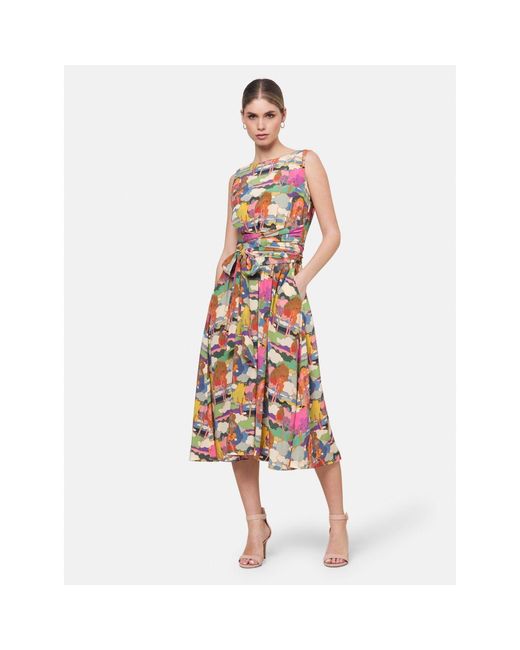 Helen Mcalinden Red Avril Prospect Road Print Dress