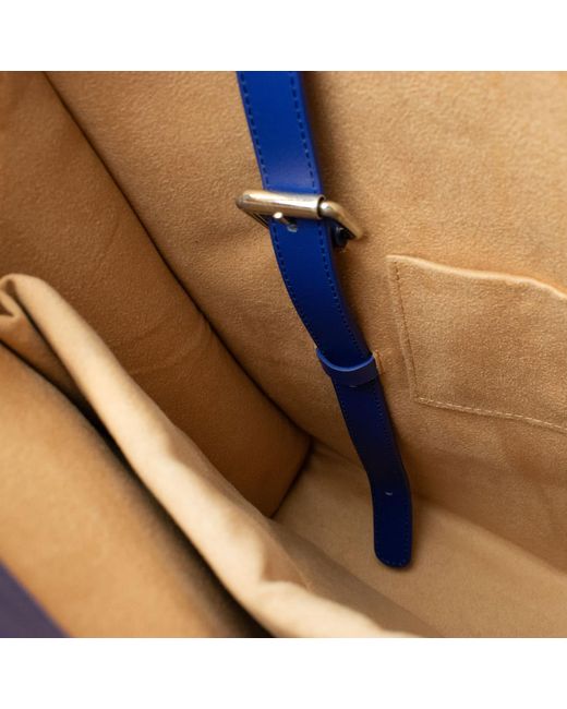 godi. Blue Handmade Adjustable Tote Bag