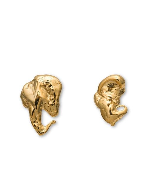 EVA REMENYI Metallic Euphoria Elephant Earrings