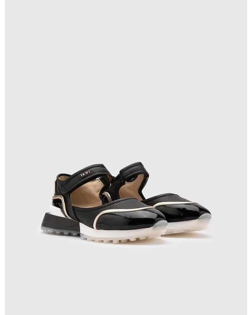 Ilvi Black Veera Patent Leather Sandal