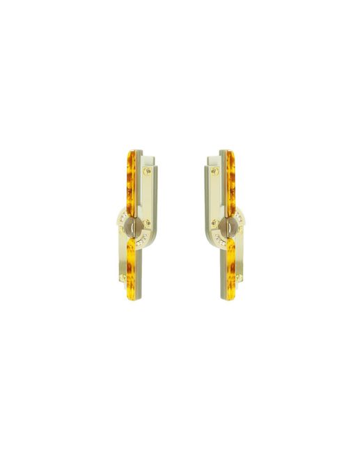 Gissa Bicalho Metallic Neutrals Earring Rotates