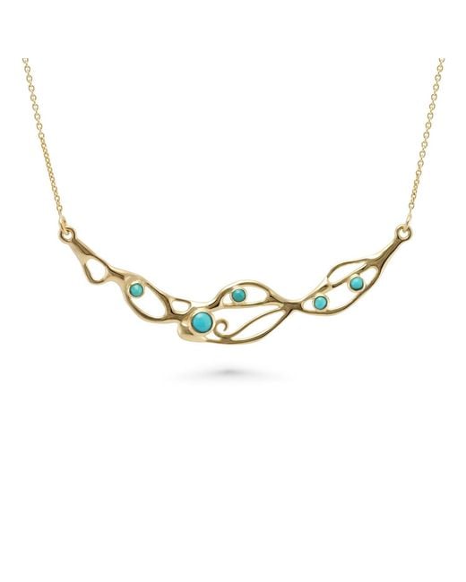 Isla Silver Metallic Handmade Vermeil American Necklace