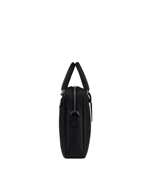 PLACE OF ELMS Black Onyx Gentlemen Monolink Briefcase for men