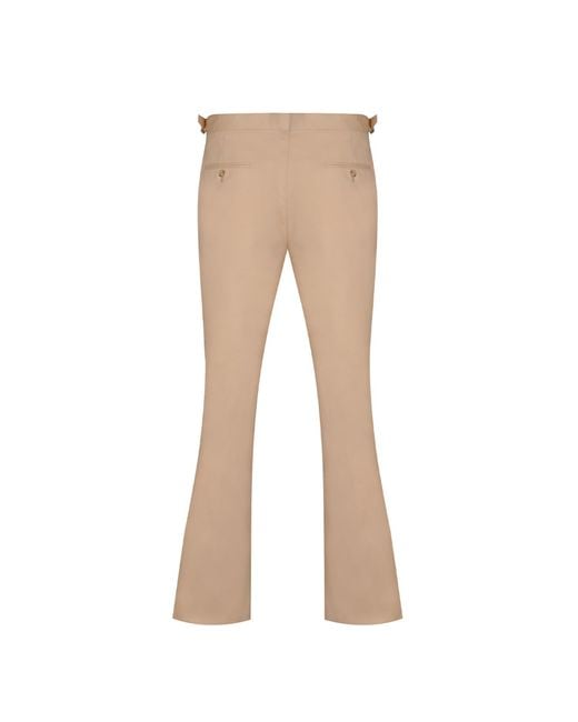 DAVID WEJ Natural Neutrals Ashford Relaxed Trouser With Side Adjusters for men