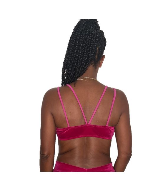 Brasini Swimwear Pink Strappy Bralette