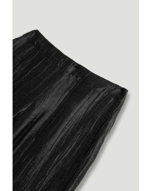 Nocturne Black Relaxed Linen Pants