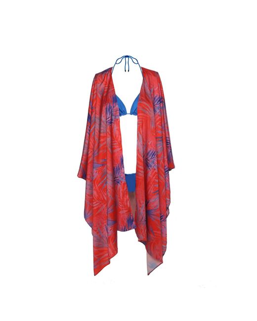 Cherina Beachwear Llc Red Cia Kimono