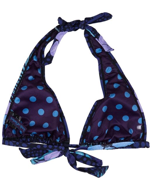 Lords of Harlech Blue Raquel Tropical Fantasy Bikini Top