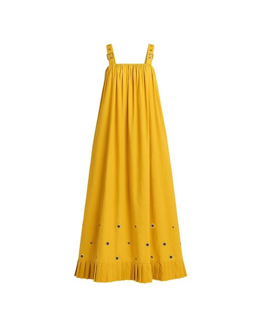 Maui X Lolita Yellow Paola Mustard Bohemian Maxi Dress