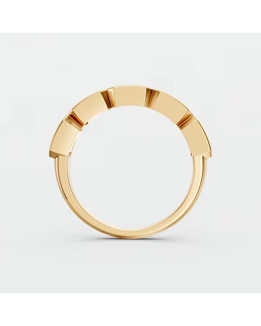 Aya Fine Jewelry Metallic Emerald Cut Lab Diamond Band Ring
