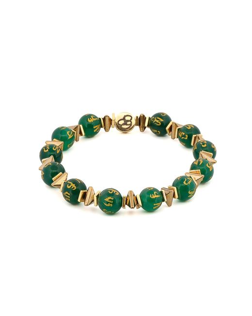 Ebru Jewelry Metallic Tibetan Mantra Yoga Meditation Beaded Bracelet Set