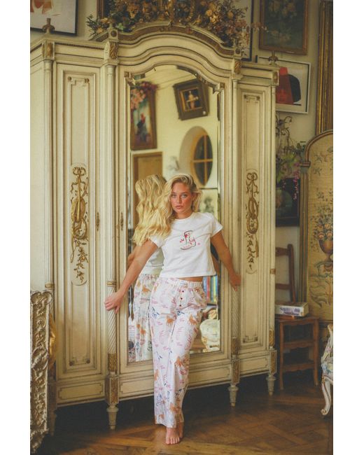 Wild Lovers White Roselie Pjyama Trousers