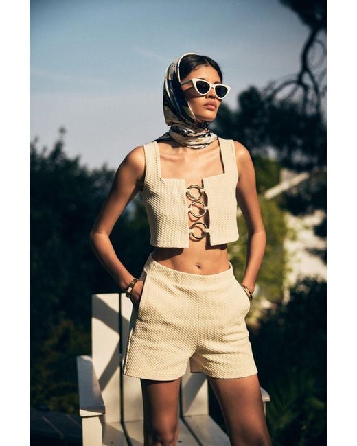 No'design Natural Neutrals Pace Elastic Waist Shorts