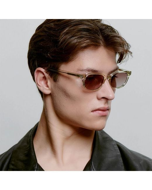 A.Kjærbede Gray Neutrals Charlie Sunglasses Ecru Transparent