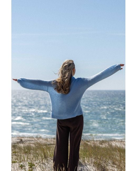 SALANIDA Blue Melody Mohair Jumper Sky