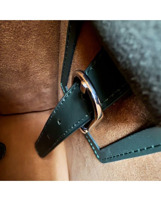 godi. Black The Roon Top Handle Leather Bag