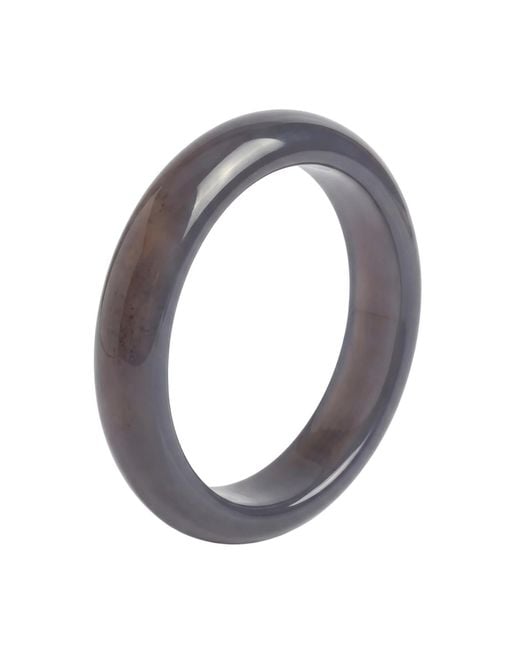 seree Metallic Moon Purple Jade Stone Bangle