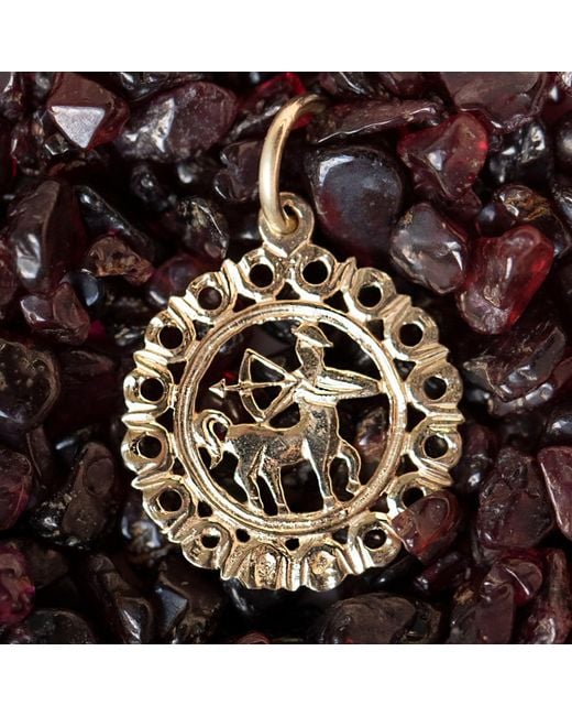 Maya Brenner Metallic Zodiac Pendant