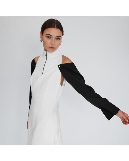 Mirimalist Natural Arya Midi Dress Sleeves Off