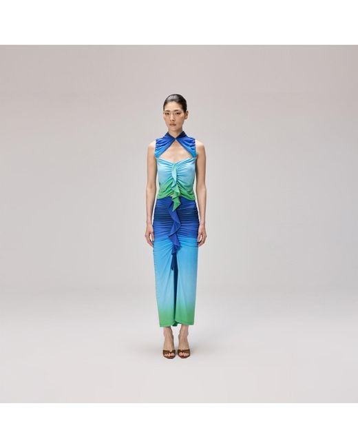 Herfetch Blue Bodrum Midi Skirt