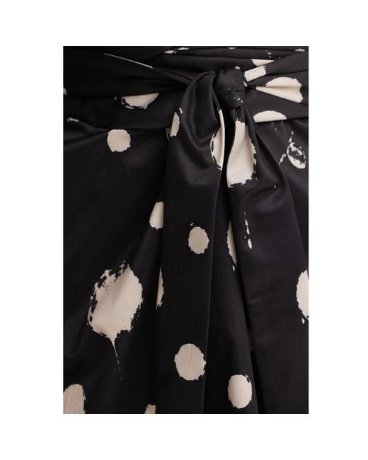 Julia Allert Black Polka Dot Midi Dress With Belt – Capsule Edition