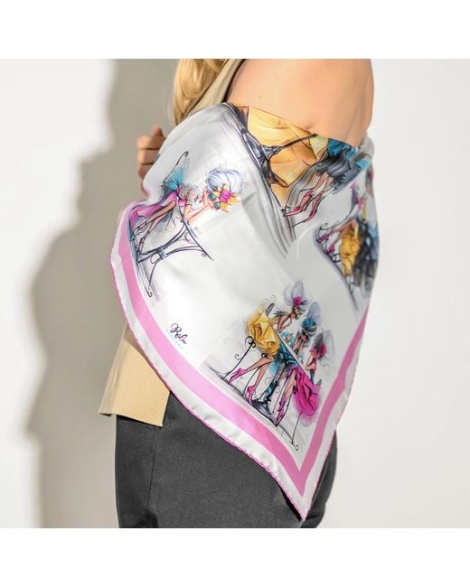 Ralufineart Blue Girl Talk Scarf