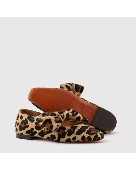 Mariano Shoes Brown Cacia Ballerina Leopard