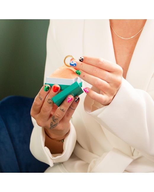 Claire Hill Designs Metallic Brave Shorthand Stud Earring