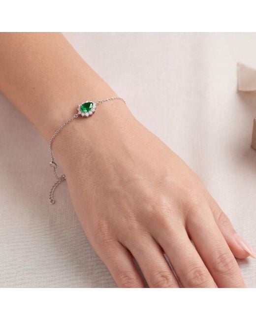 Latelita London Metallic Phillippa Bracelet Emerald