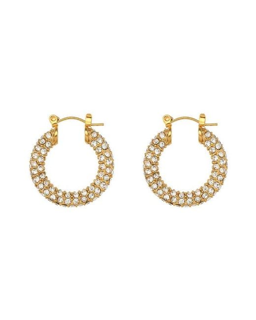 Olivia Le Metallic Sloan Cubic Zirconia Hoops