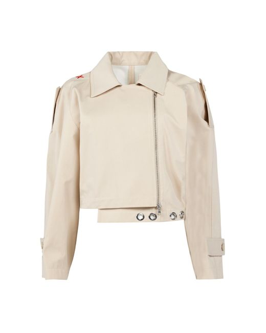 Pcfg Natural Neutrals Free Heaven Cropped Trenchcoat