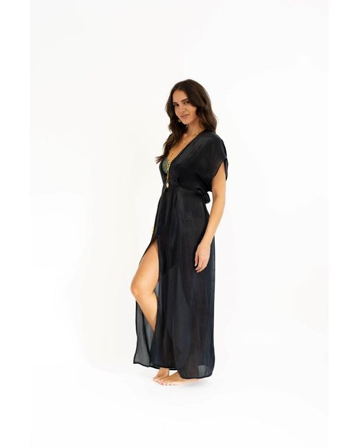 Leyla Maya Ltd Black Sophia Beach To Bar Dress