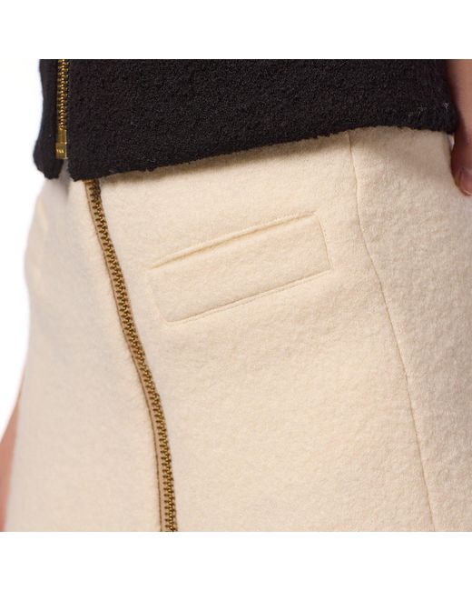 F.j.k by Farah Kadhimi Natural Emily The Ivory High Waisted Flirty Skirt