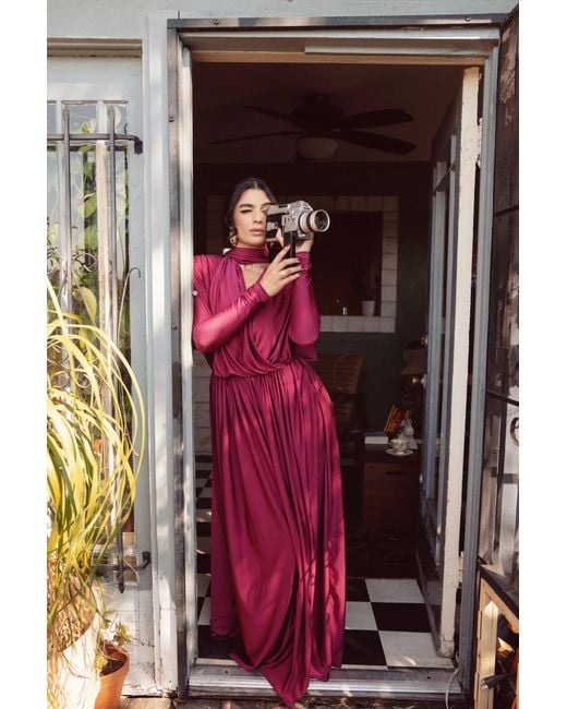 Rayan Purple The Drape Dress
