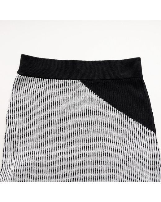 Fully Fashioning Gray Iva Knit Skirt