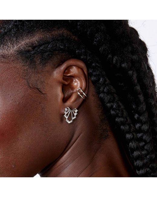 Lucy Quartermaine Metallic Solid Sterling Chrysler Studs