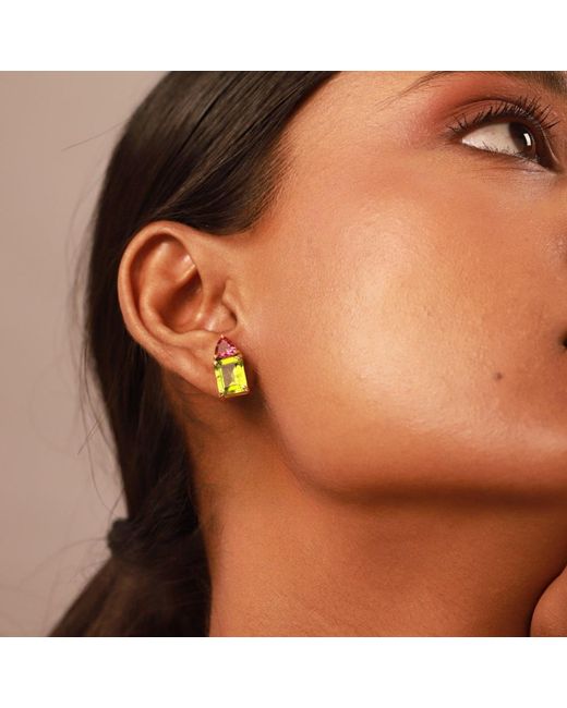 GEM BAZAAR Green Lottie Earrings