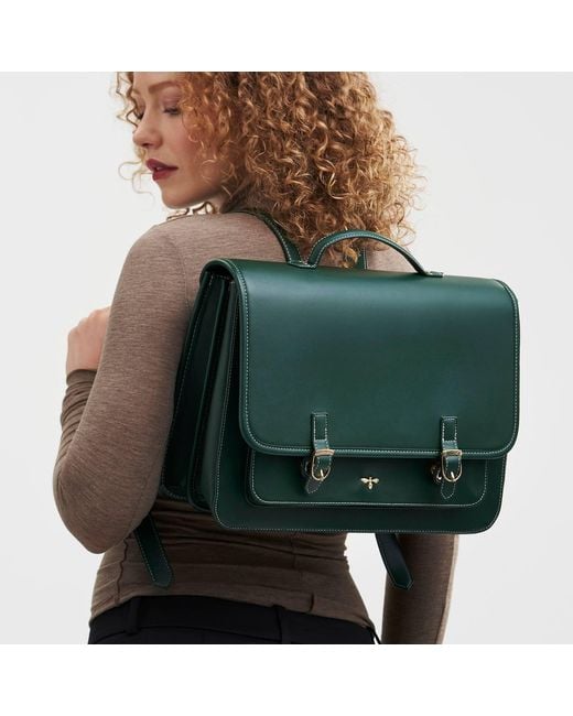 Fable England Green Satchel Backpack Large