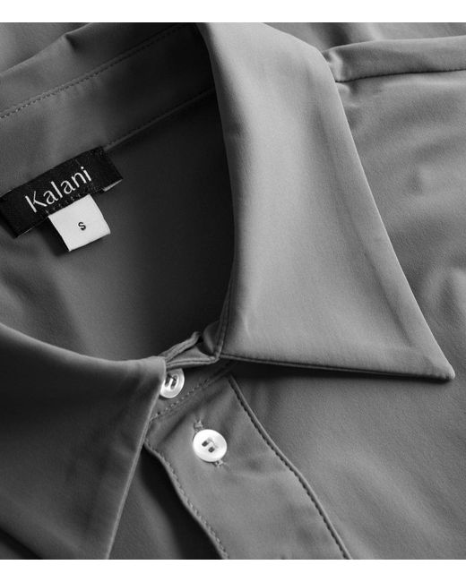 Kalani Sunwear Gray Palma Uv Polo Shirt for men
