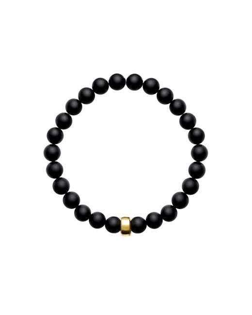 Ora Pearls Black Aro Onyx Bracelet Gold Bead-large for men