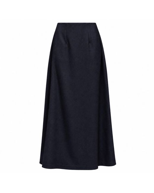 Elamins Blue A-Line Maxi Skirt