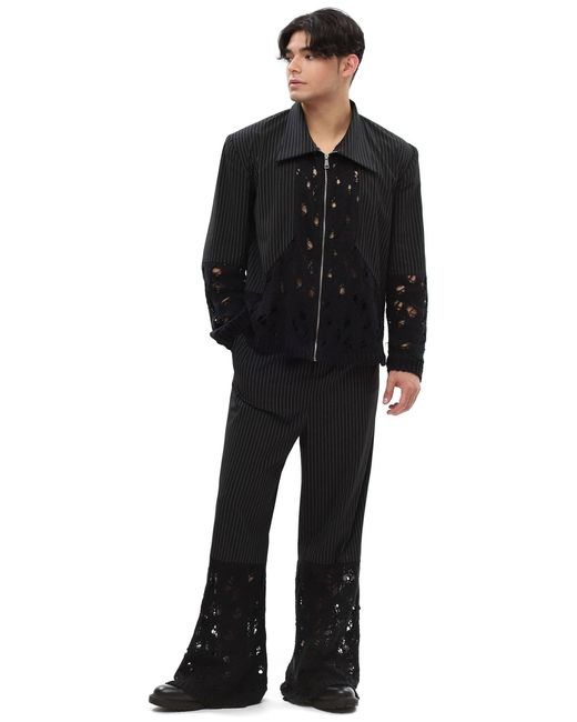 Maison Bogomil Black Split Front – Zip Jacket for men