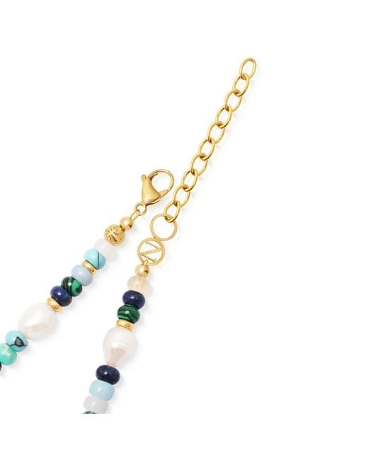 Nialaya Metallic Ocean Mosaic Choker