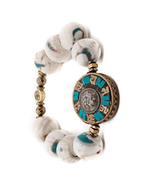 Ebru Jewelry Metallic Tibetan Mantra Bracelet