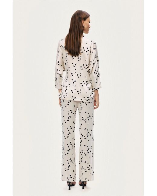 Nocturne Natural Printed Wrap Jacket