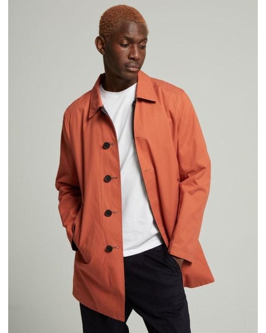 Guards London Orange Montague Reversible Raincoat for men