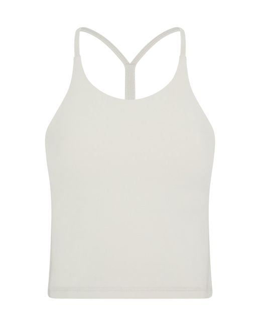 VIEREN White Neutrals Higher Power Vest Top