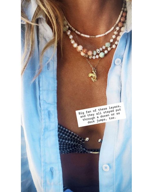 Lexi Jewelry Metallic Snorkeling Charm Necklace