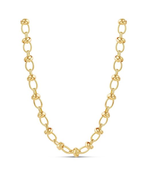SHYMI Metallic Oval Link Knotted Chain